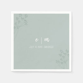 Guardanapo De Papel Greenery Wedding