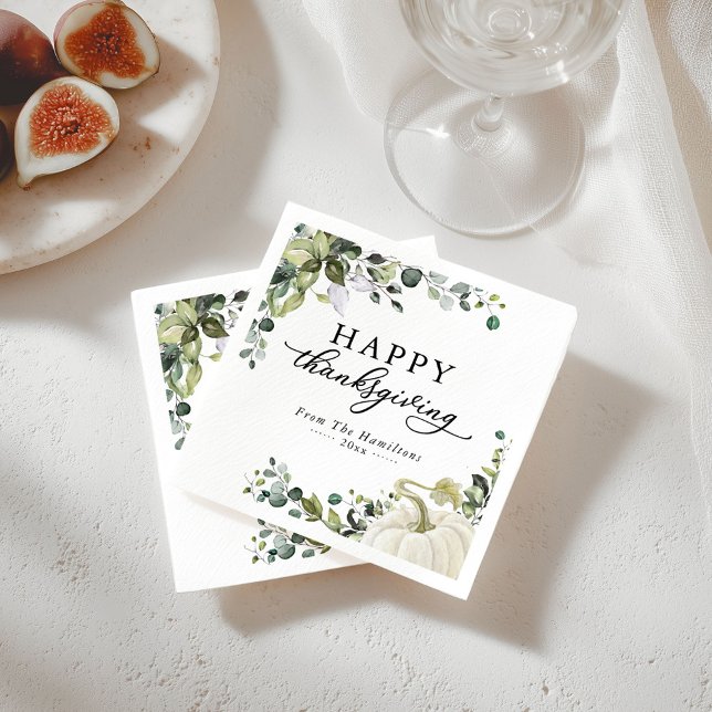 Guardanapo De Papel Greeneryptus Pumpkin Janto de Ação de Graças (Criador carregado)