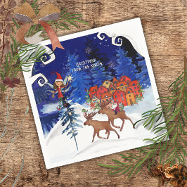 Guardanapo De Papel Greeting from the North Moose Village