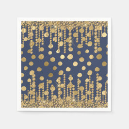 Guardanapo De Papel Grelha Bonito Elegante Azul Bling