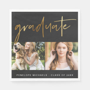 Guardanapo De Papel Grelha de Fotografias com Script de Formando Doura
