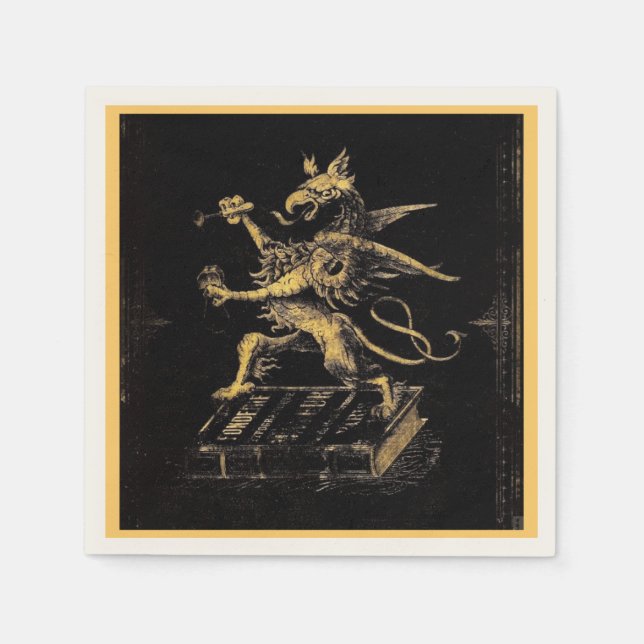 Guardanapo De Papel Griffin Cocktail Napkin (Frente)