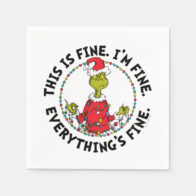 Guardanapo De Papel Grinch | Tudo Bem (Frente)