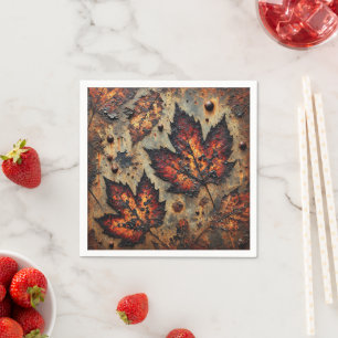 Guardanapo De Papel Gritty Fall Decay Deixa Découpage Napkins