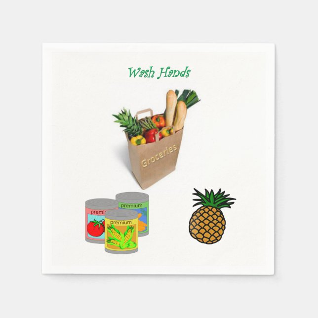 Guardanapo De Papel Grocery Paper Napkins (Frente)