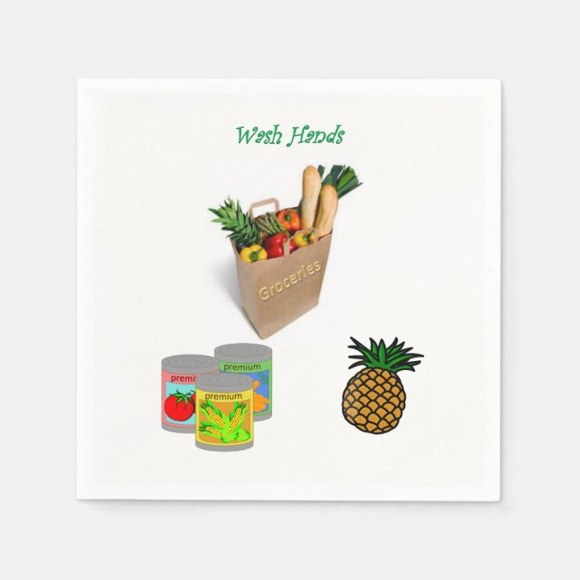 Guardanapo De Papel Grocery Paper Napkins (Frente)