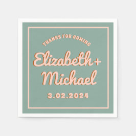 Guardanapo De Papel Groovy Azul Cor-de-rosa torrado