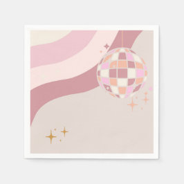 Guardanapo De Papel Groovy Bachelorette Disco Napkins 70 Bebê
