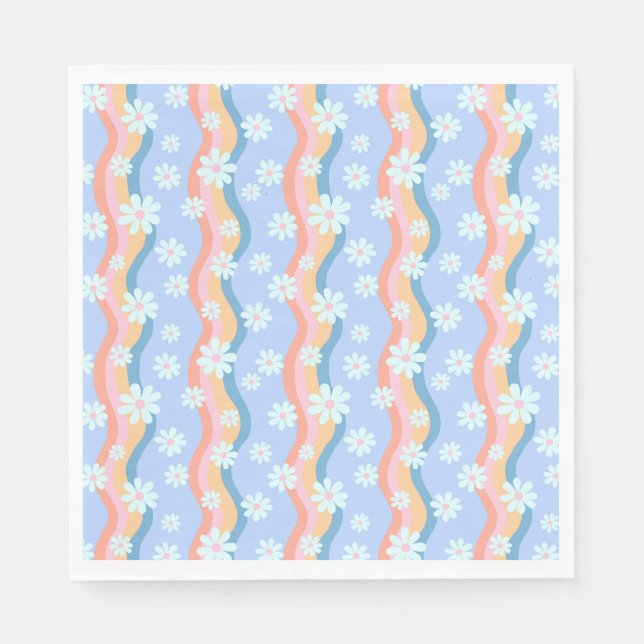 Guardanapo De Papel Groovy Daisies   (Frente)