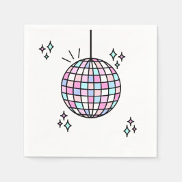 Guardanapo De Papel Groovy Disco Ball Birthday