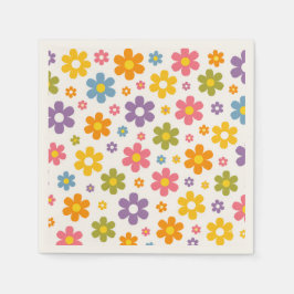 Guardanapo De Papel Groovy Flower Power