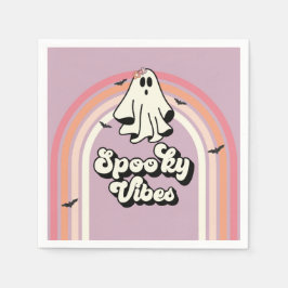 Guardanapo De Papel groovy Ghost retro Halloween Spooky Vibes Aniversá