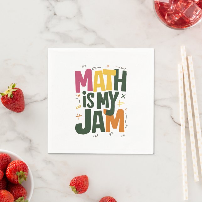Guardanapo De Papel Groovy Math é Minha Paixão Primeiro Dia de Volta à (Insitu)