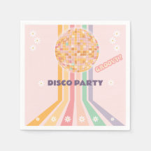 Groovy Retro Daisy Disco Aniversário