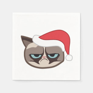 Guardanapo De Papel Grumpy Cat Christmas Napkins