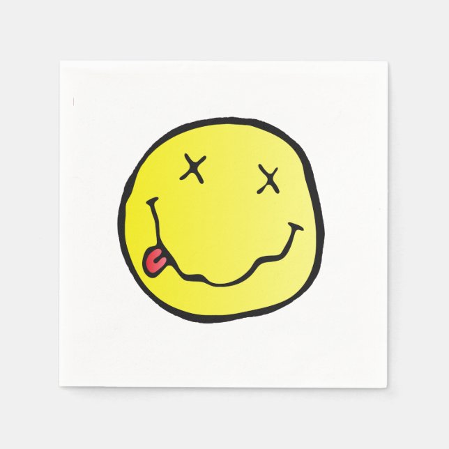 Guardanapo De Papel grunge emoji paper napkins (Frente)