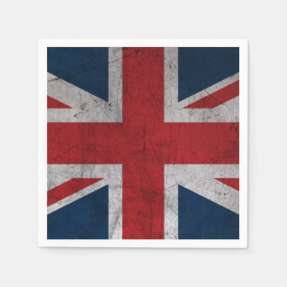 Guardanapo De Papel Grunge Reino Unido Flag