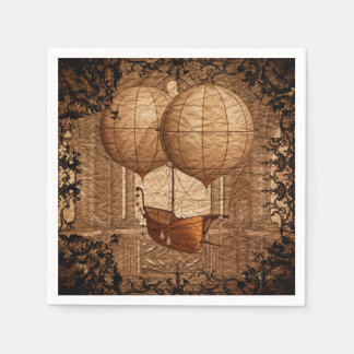 Guardanapo De Papel Grunge Steampunk Victorian Airship