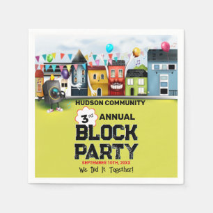 Guardanapo De Papel Grupo de Blocos de Vizinhança