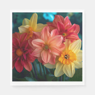 Guardanapo De Papel Grupo de Dahlias