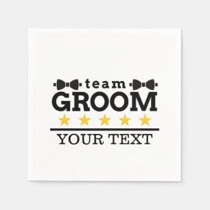 Guardanapo De Papel Grupo de Equipe PADRINHO DE CASAMENTO SOLTEIRO