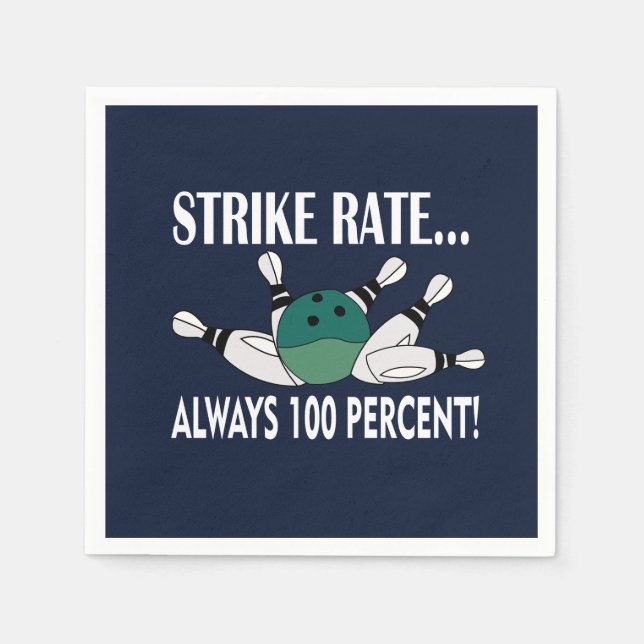 Guardanapo De Papel Grupo de Greve de Bola de boliches (Frente)