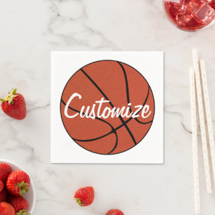 Guardanapo De Papel Grupo Personalizado Nome ou Grupo de Basquete de T