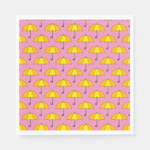 Guardanapo De Papel Guarda-chuva Amarelo