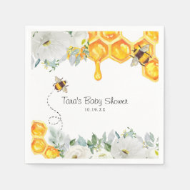 Guardanapo De Papel Guarda-nappos de Chás de Bebê Abelha Bumble com Me