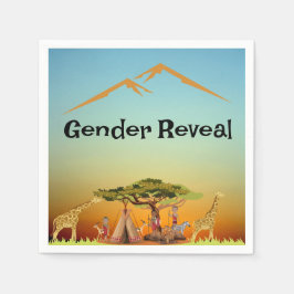 Guardanapo De Papel Guarda-nappos de papel para revelação do sexo do b