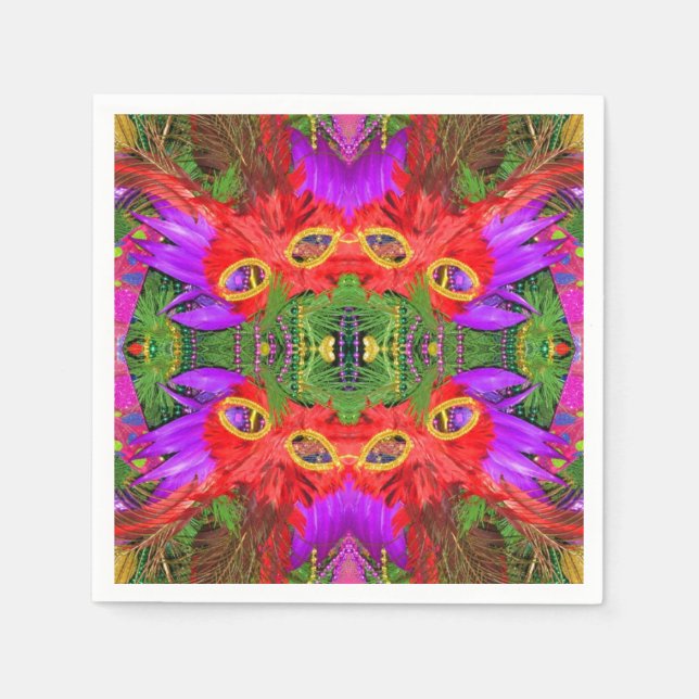 Guardanapo De Papel guardanapos-coquetel mardi gras (Frente)