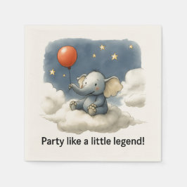Guardanapo De Papel 🎈Guardanapos de Celebração de Elefante Adorável �