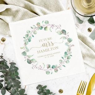 Guardanapo De Papel Guirlanda de Eucalipto Verde Chuveiro de Noiva Gua