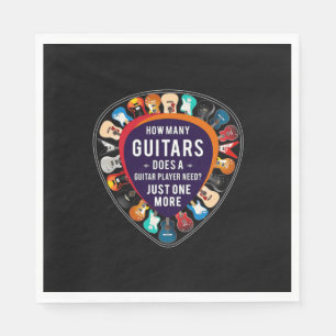 Guardanapo De Papel Guitarista Quantos Guitaristas Aniversário