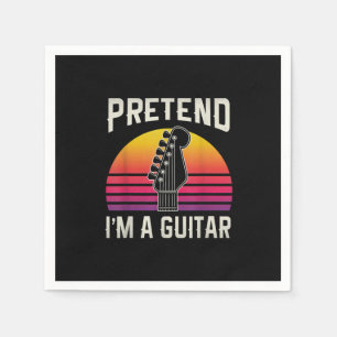 Guardanapo De Papel Guitarrista Finge Que Sou Um Aniversário De Violão