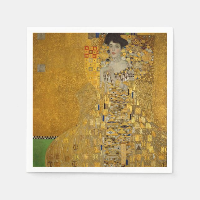 Guardanapo De Papel Gustav Klimt - Adele Bloch-Bauer I (Frente)