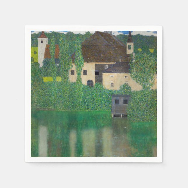 Guardanapo De Papel Gustav Klimt - Castelo de Água (Frente)