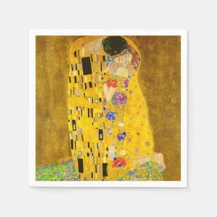 Guardanapo De Papel Gustav Klimt é o famoso quadro Beijo