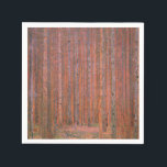 Guardanapo De Papel Gustav Klimt Fir Forest Tannenwald árvores vermelh<br><div class="desc">Vintage Gustav Klimt Fir Forest - Art Nouveau Red Trees Esta bela pintura de safra de árvores é feita pelo mestre artista Gustav Klimt. A pintura, chamada Floresta Fir I, ou Tannenwald, nos mostra uma bela paisagem com Árvores Vermelhas, através de uma floresta densa. Gustav Klimt capturou o sentimento de...</div>