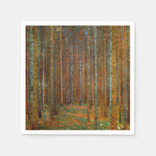 Guardanapo De Papel Gustav Klimt - Floresta dos Pinheiros de Tannenwal