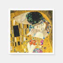 Guardanapo De Papel Gustav Klimt Kiss / Valentine's Day Romantic Art