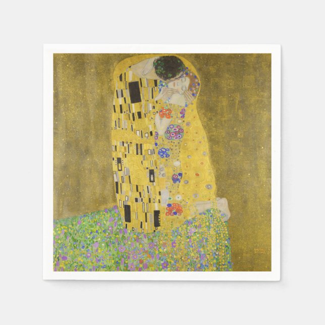 Guardanapo De Papel Gustav Klimt - The Biss (Frente)