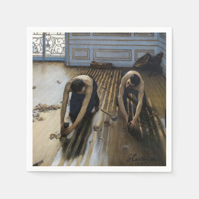 Guardanapo De Papel Gustave Caillebotte - As Aranhas (Frente)
