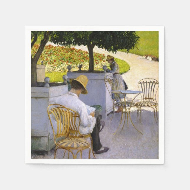 Guardanapo De Papel Gustave Caillebotte - As Laranjeiras (Frente)