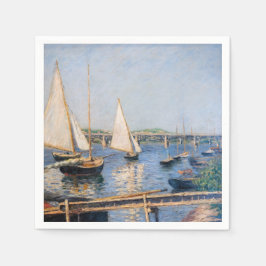 Guardanapo De Papel Gustave Caillebotte - Barcos à vela em Argenteuil