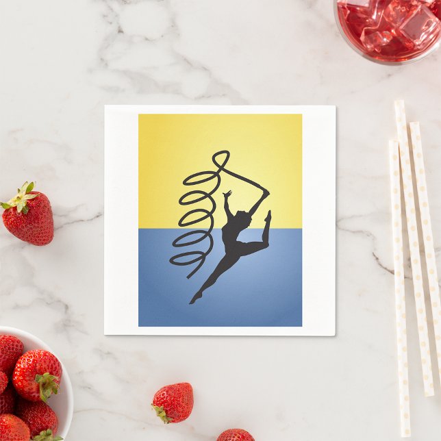 Guardanapo De Papel Gymnastics Ribbon Routine Paper Napkins (Criador carregado)