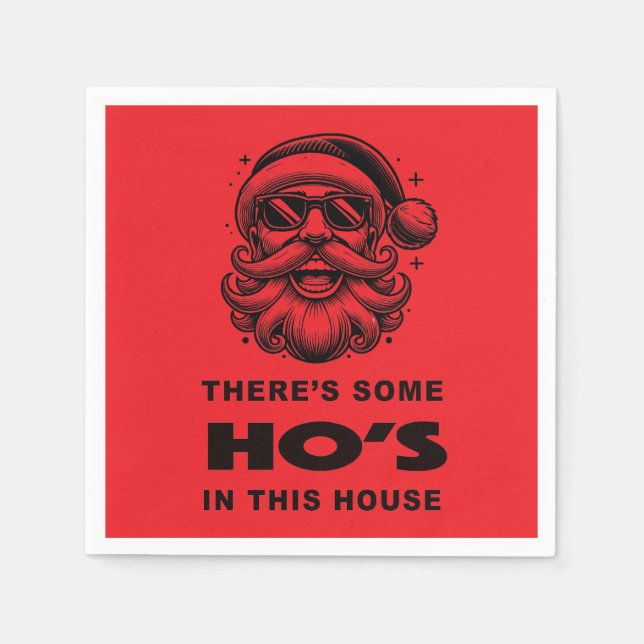 Guardanapo De Papel Há algumas pessoas nesta casa (Frente)