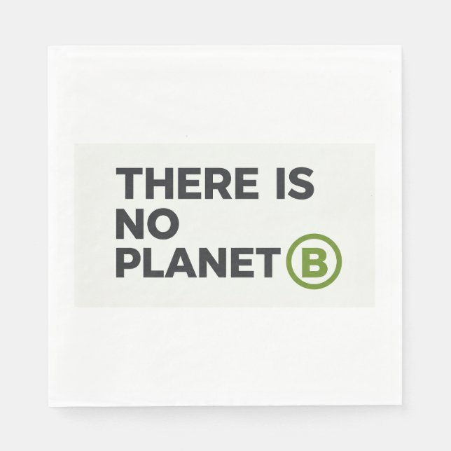 Guardanapo De Papel Há Ambientalista Sem Planeta B (Frente)