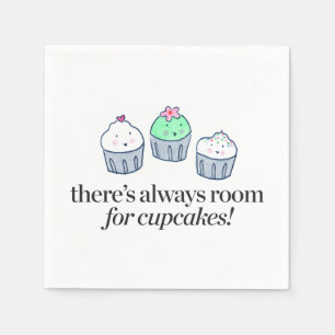 Guardanapo De Papel Há sempre uma sala para cupcakes