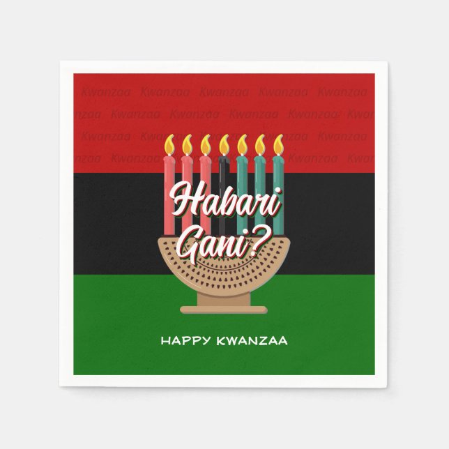 Guardanapo De Papel HABARI GANI Kwanzaa Paper (Frente)